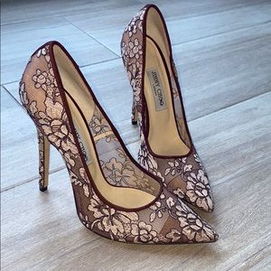 Jimmy choo Anouk Bordeaux pumps size 9